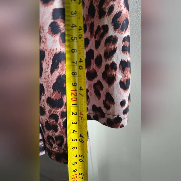 Leopard Print Off Shoulder Dress - Picture 5 of 5